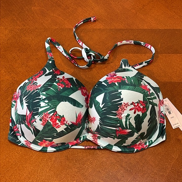Victoria's Secret Bombshell Push-Up Bikini 34DD & Large Side-Tie Cheeky Bottom - Picture 10 of 16